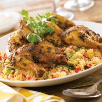 Spiced Spatchcock with Citrus Couscous