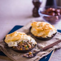 Moroccan Turkey Filo Pie