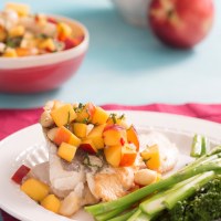 John Dory with Nectarine and Lychee Salsa