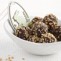 Fudgey Chocolate Peanut Cheesecake Truffles