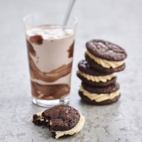 Peanut Butter Brownie Cookie Sandwiches
