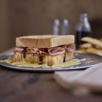 Double Smoked Ham, Cheese and Sundried Tomato Toastie