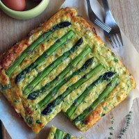 Bacon and Spring Veggie Slice