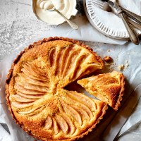 Golden Pear Frangipane Tart with Quick Pastry
