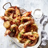Quick BBQ prawns with Garlic and Chilli