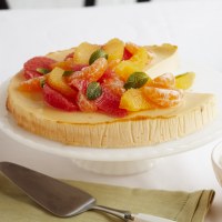 Baked Vanilla and Ricotta Tart with Star Anise Citrus