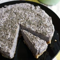 Dairy Free, No Bake Blueberry Cheesecake