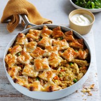 One Pan Chicken Korma Pie