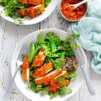 Tuscan chicken and quinoa salad with pesto