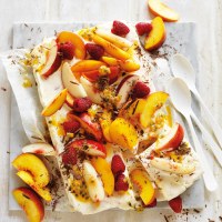 Summer Fruit Raspberry Ice-cream Slice