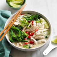 Thai Green Curry Chicken Noodle Soup