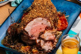 Crusted Leg of Lamb by Justine Schofield