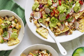 Chilli and Lime Roasted Cauliflower Nachos