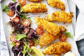 Crunchy Baked Chicken Tender Salad