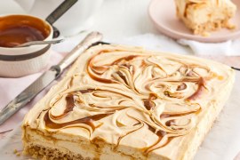 Caramilk Cheesecake Crackle Slice