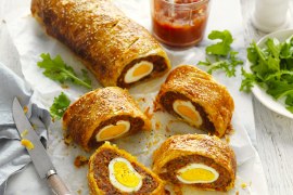 Giant Chorizo and Egg Sausage Roll