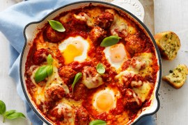 Italian Meatballs with Eggs