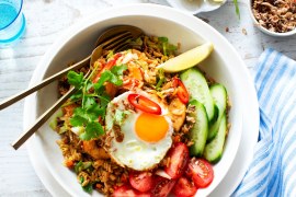 Nasi Goreng with Fried Eggs