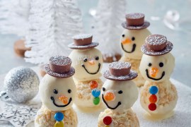 White Crackle Snowmen