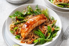 Teriyaki Salmon Soba Noodle Salad