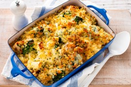 Crunchy Vegetable Gratin with Bechamel Sauce