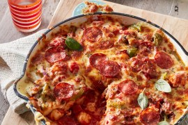 30-Minute Pizza Pasta Bake