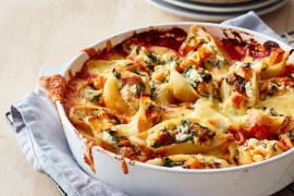 Pumpkin, Spinach and Ricotta Stuffed Shells