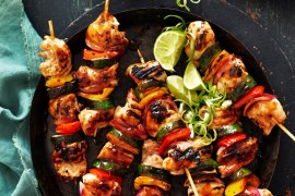 Honey Soy Chicken and Vegetable Skewers