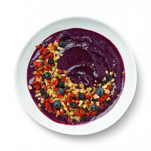 Homemade Acai Beet and Berry Smoothie Bowl recipe