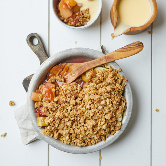ANZAC crumble Apple Plum Crumble