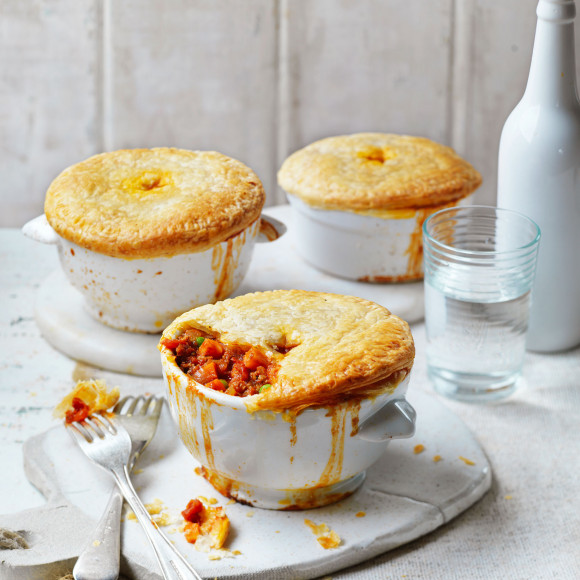 Lamb Mince, Tomato and Sweet Potato Pot Pies