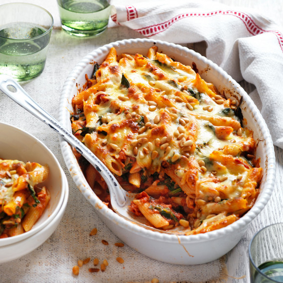 Creamy Tomato, Herb, Spinach and Pine Nut Bake Ardmona Recipe
