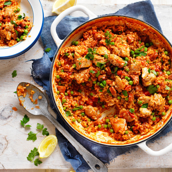 Chicken, Tomato and Chorizo Spanish-Style Rice Ardmona Recipes