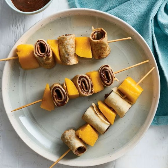 Aussie Mango Pancake Skewers with Nutella®