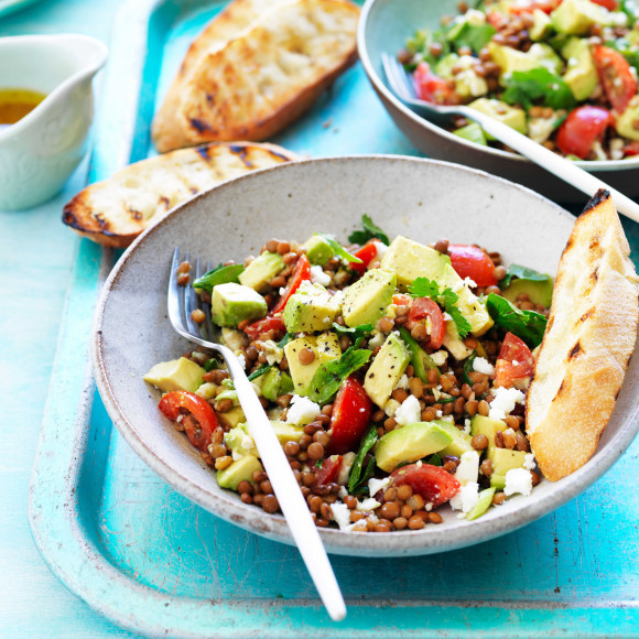 Avocado Lentil Salad 