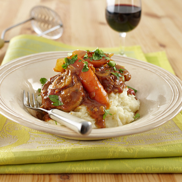 Braised osso bucco
