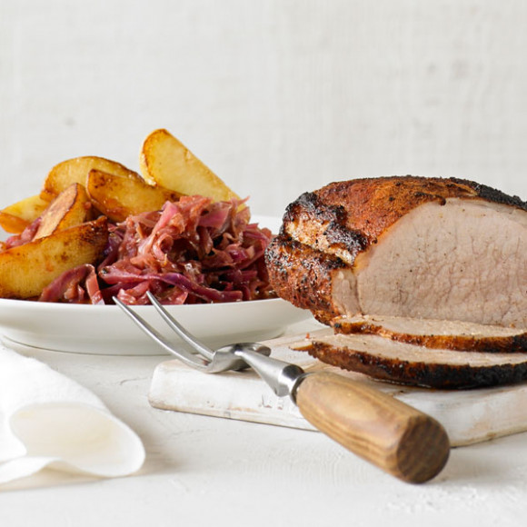 Pork Loin with Red Cabbage