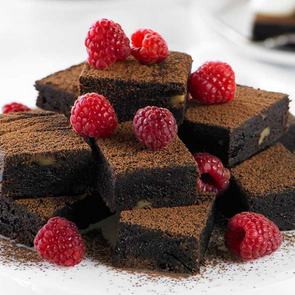 Dark Chocolate Slice with Pitted Prunes & Walnuts