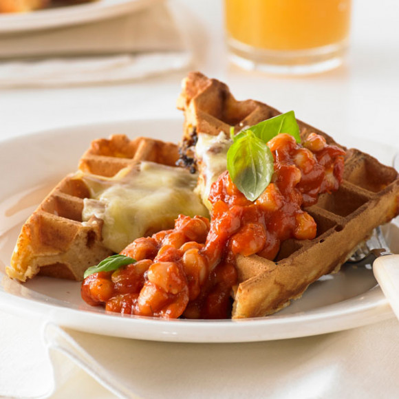 Aussie Vegemite and Cheddar Waffle