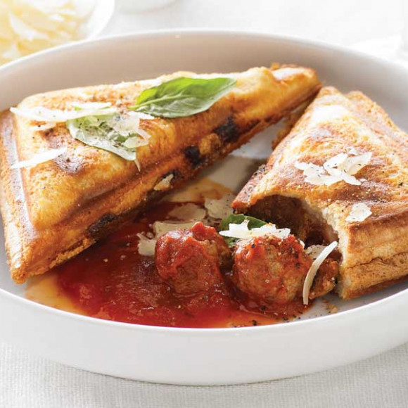 Italian Meatballs, Tomato and Parmesan Jaffle