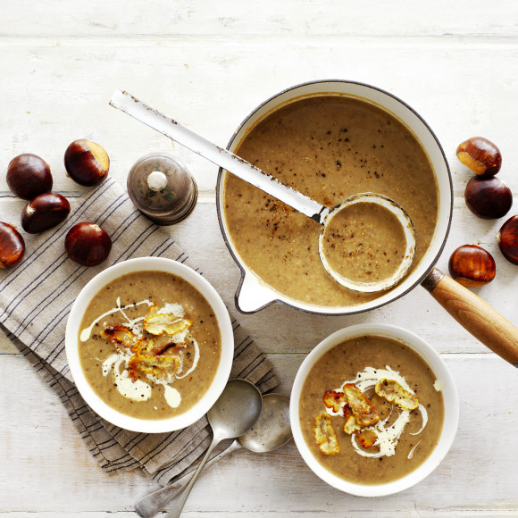Hearty Chestnut and Mushroom Soup Recipe