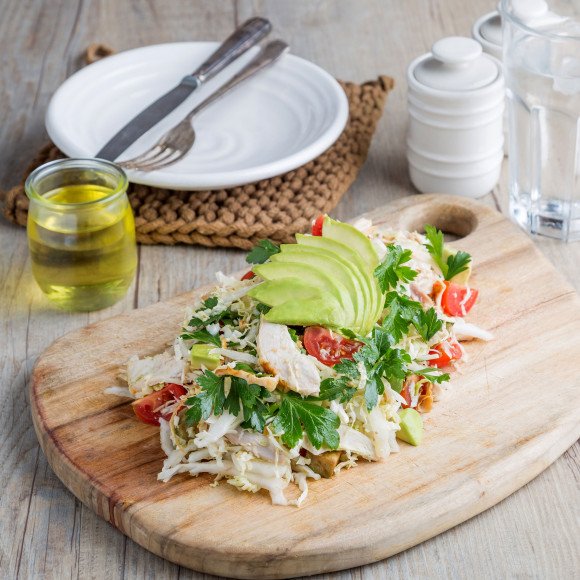 This is a photo of Chicken and Avocado Salad