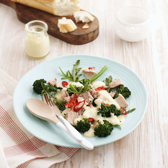 Three Cheese Tuna and Broccolini Warm Salad