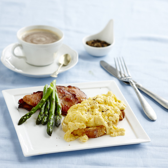 Best Ever Soft Cheddar Scrambled Eggs