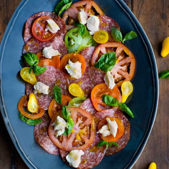 Hot Salami Caprese
