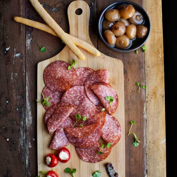 Salami grazing board