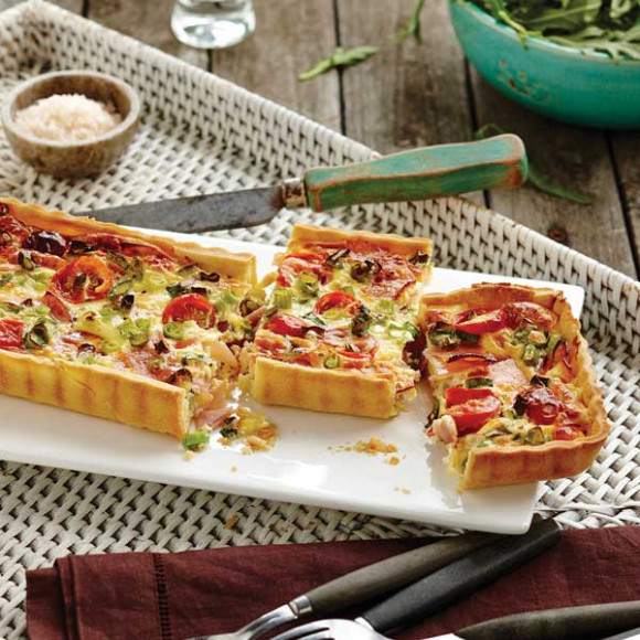 Ham and Cherry Tomato Tart