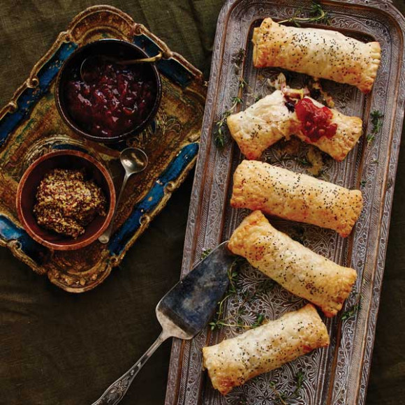 Shredded Ham and Cranberry Pockets