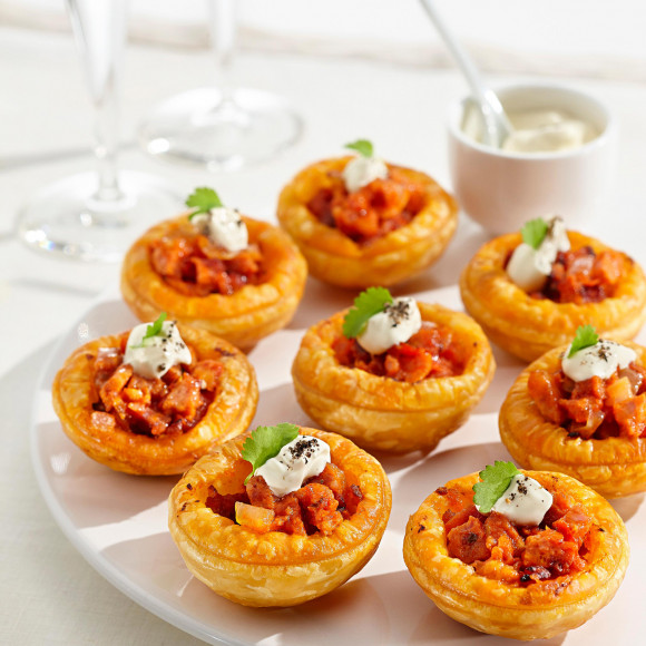 One Bite Chorizo Tarts