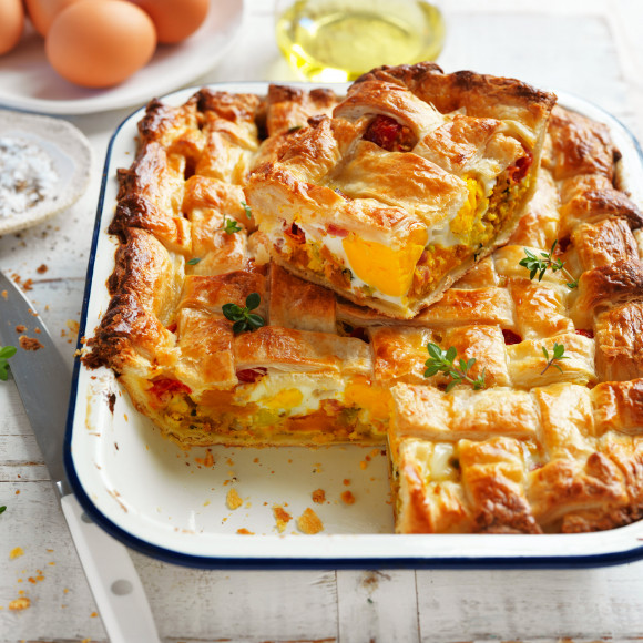 Australian Egg and Bacon Pie recipe